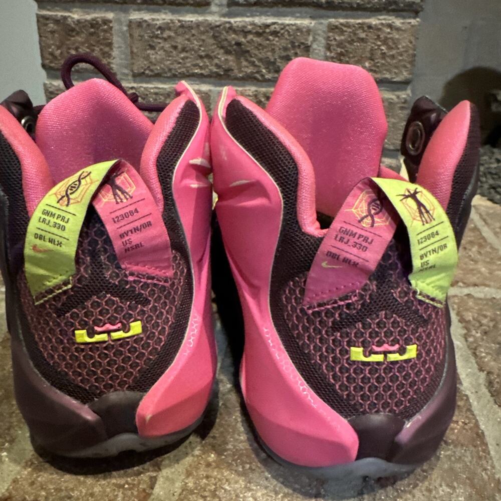 NIKE Lebron 12 [Xll]‎ Double Helix Basketball SneakersSize 6.5Y 685181-600 #0058 - Picture 4 of 16